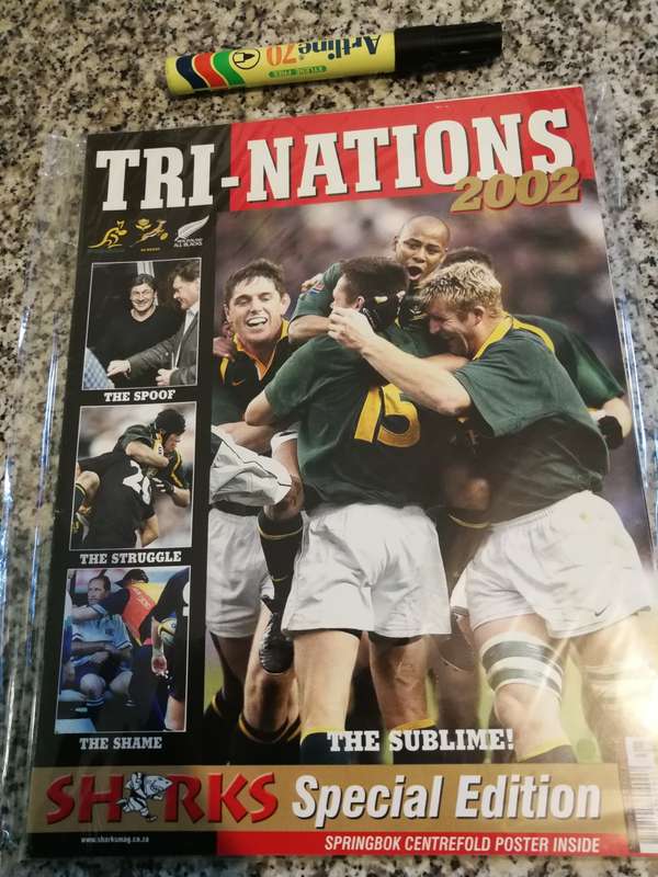 TRI NATIONS 2002 South Africa Australia All Blacks SHARKS SPECIAL EDITION