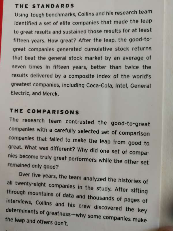 GOOD TO GREAT by JIM COLLINS Why Some Companies make the Leap..and others Don`t  business studies