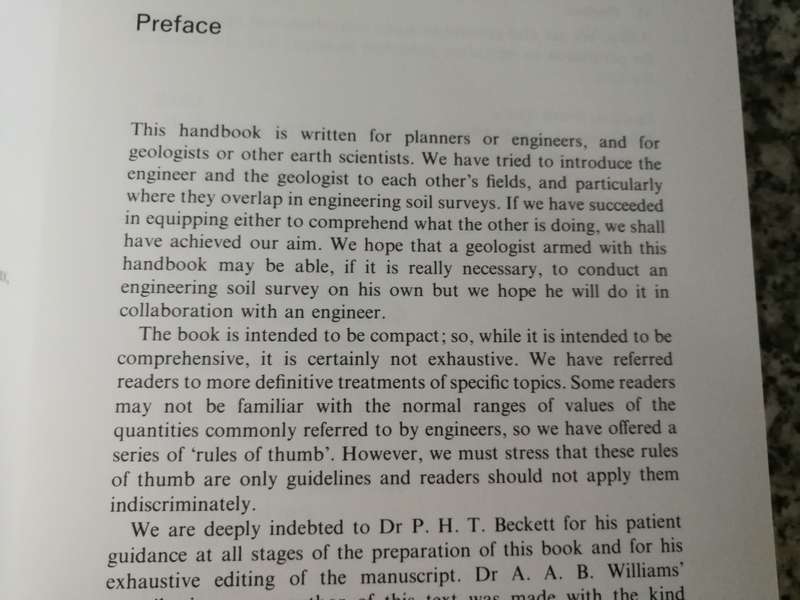 SOIL SURVEY FOR ENGINEERING A B A BRINK T C PARTRIDGE and A A B WILLIAMS Monographs on Soil & Resour