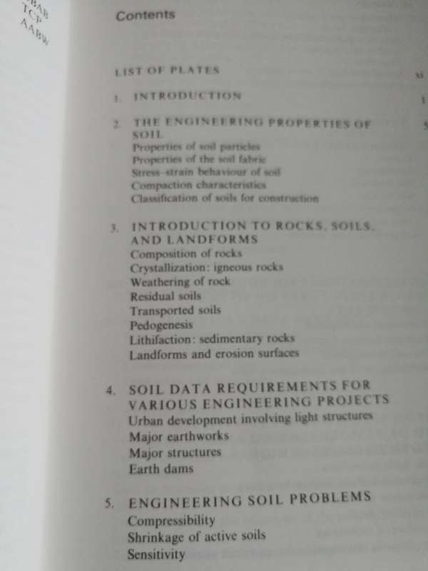 SOIL SURVEY FOR ENGINEERING A B A BRINK T C PARTRIDGE and A A B WILLIAMS Monographs on Soil & Resour