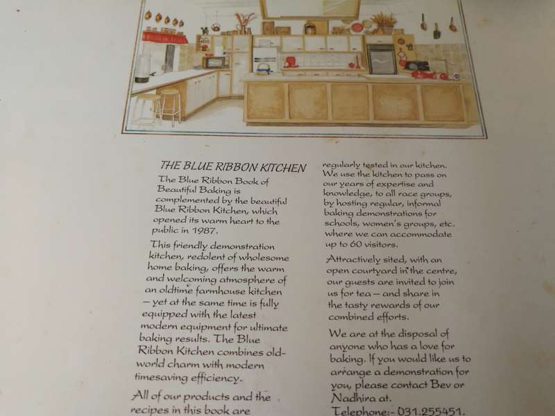 THE BLUE RIBBON BOOK OF BEAUTIFUL BAKING compiled by SHELLEY STEVENSON ( please note condition )