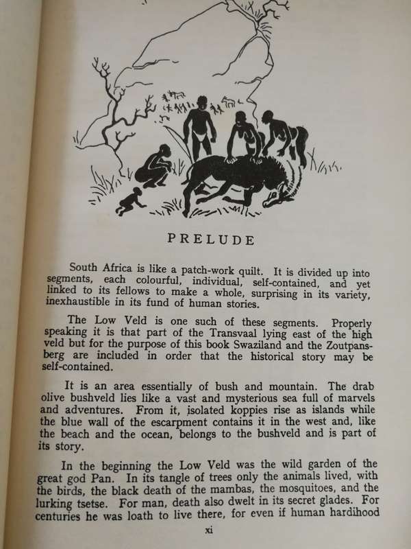 T V BULPIN LOST TRAILS OF THE LOW VELD Fourth Edition School 1957 ( very good condition )