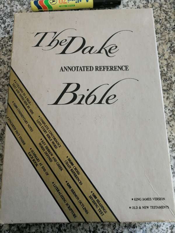 DAKE`S ANNOTATED REFERENCE BIBLE OLD & NEW TESTAMENTS CONCORDANCE DAKE KING JAMES VERSION Dakes