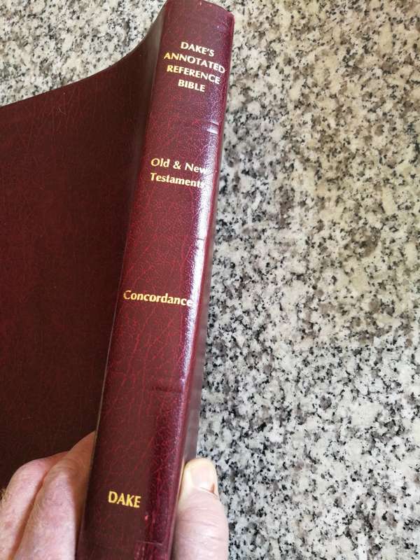 DAKE`S ANNOTATED REFERENCE BIBLE OLD & NEW TESTAMENTS CONCORDANCE DAKE KING JAMES VERSION Dakes