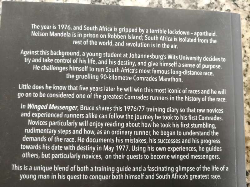 SIGNED BRUCE FORDYCE  WINGED MESSENGER Running your first Comrades  Marathon   ( Marathon running  )