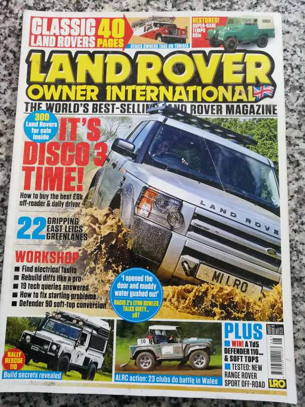 Bundle of 4 LAND ROVER Owner International  Magazines Land Rover Aug. Nov. 2013 Jan. & Apr. 2016
