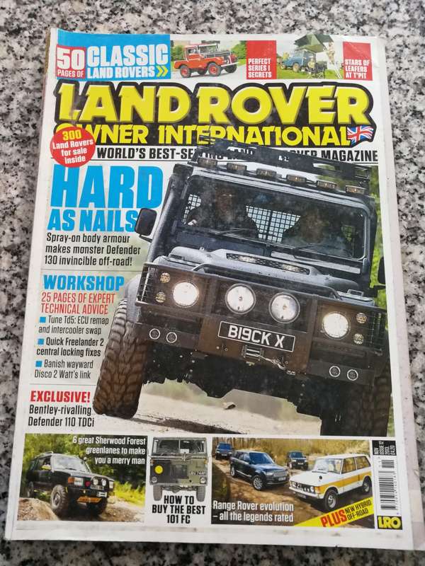 Bundle of 4 LAND ROVER Owner International  Magazines Land Rover Aug. Nov. 2013 Jan. & Apr. 2016