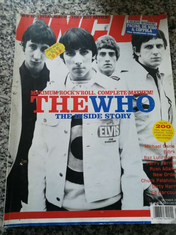 UNCUT  OCTOBER 2001 Magazine includes THE WHO The Inside Story