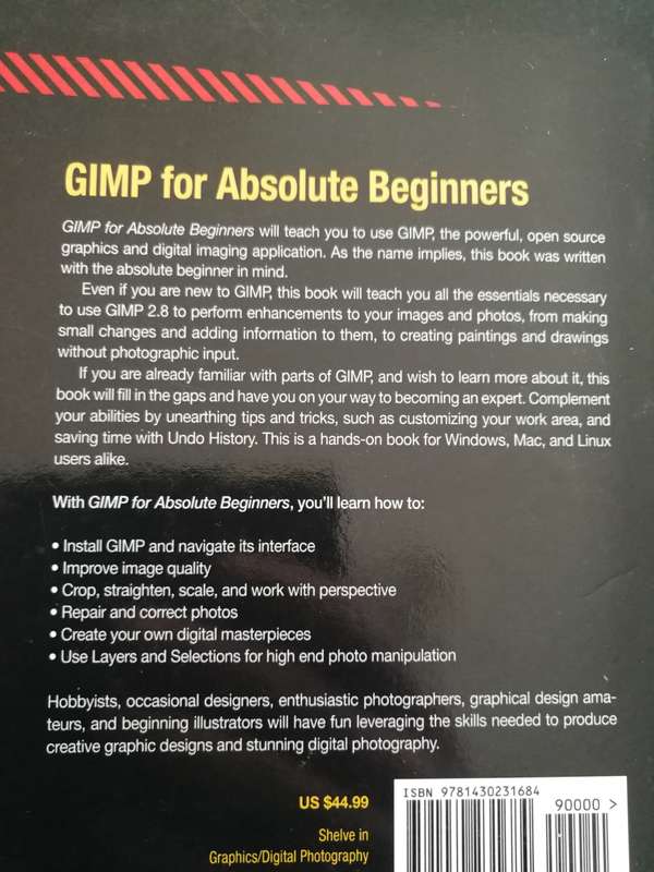 GIMP  for ABSOLUTE BEGINNERS IAN SMITH WITH ROMAN JOOST (  covers GIMP2.8 )