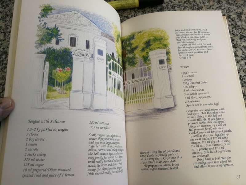 A TABLE AT THE CAPE HELMINE MYBURGH   with Illustrations by ESTHER BOSHOFF cooking recipes