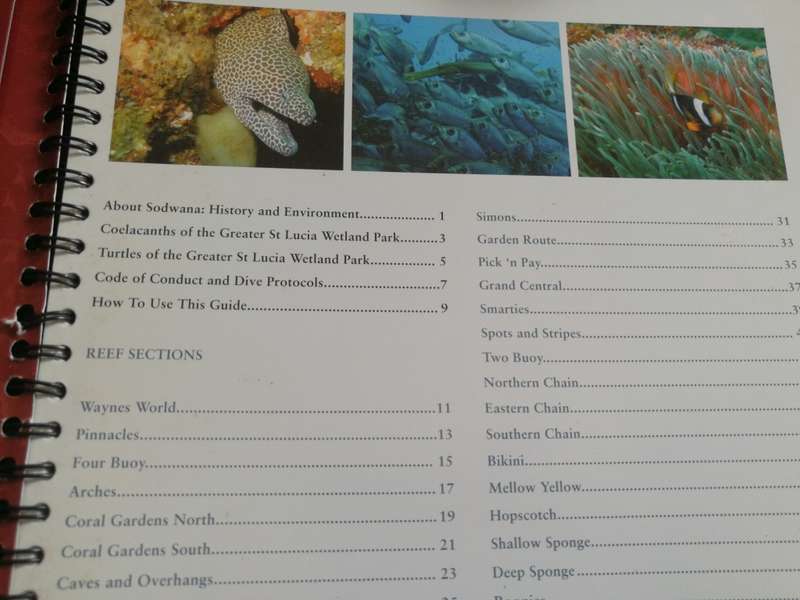 SODWANA BAY 2 MILE REEF DIVE GUIDE REEFMAPPERS INTERNATIONAL ( diving )