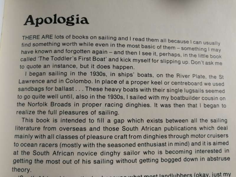 DINGHY SAILING IN SOUTH AFRICA The Basics ROY PREEDY  (  yachting  sailing  boats )
