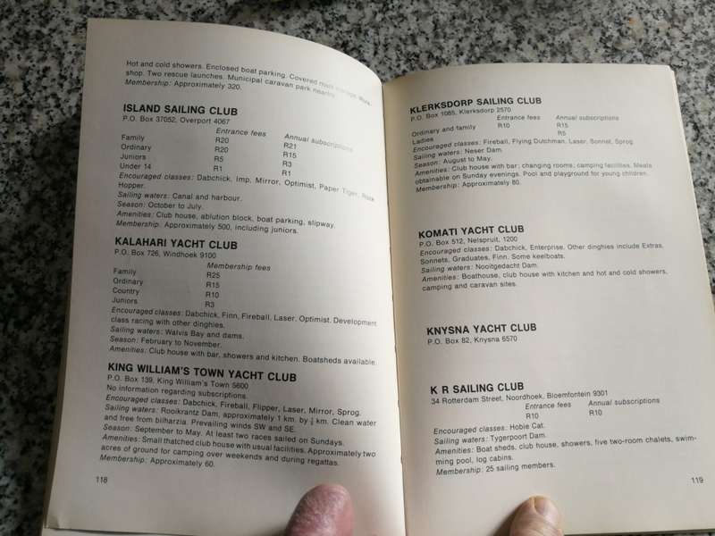 DINGHY SAILING IN SOUTH AFRICA The Basics ROY PREEDY  (  yachting  sailing  boats )