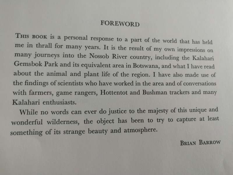 SONG OF A DRY RIVER BRIAN BARROW (  Kalahari dorsland  wildlife Nossob river  )