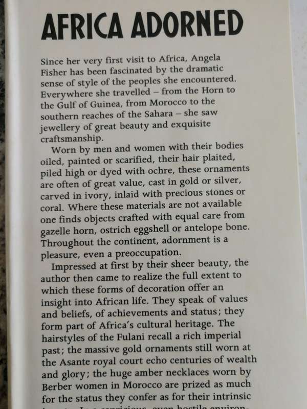 AFRICA ADORNED ANGELA FISHER ( African jewellery & craftmanship speaking to values and belief )