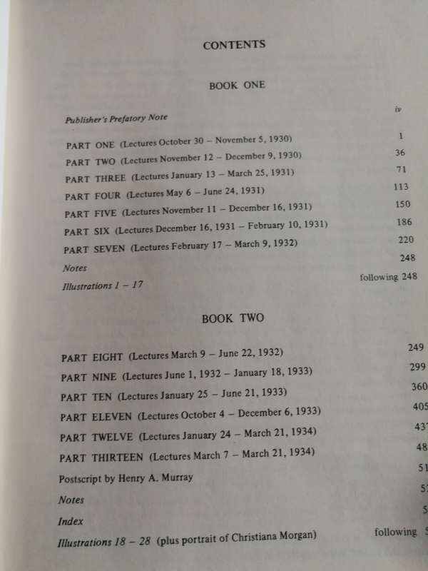 C G JUNG THE VISIONS SEMINARS Book ONE only  1976