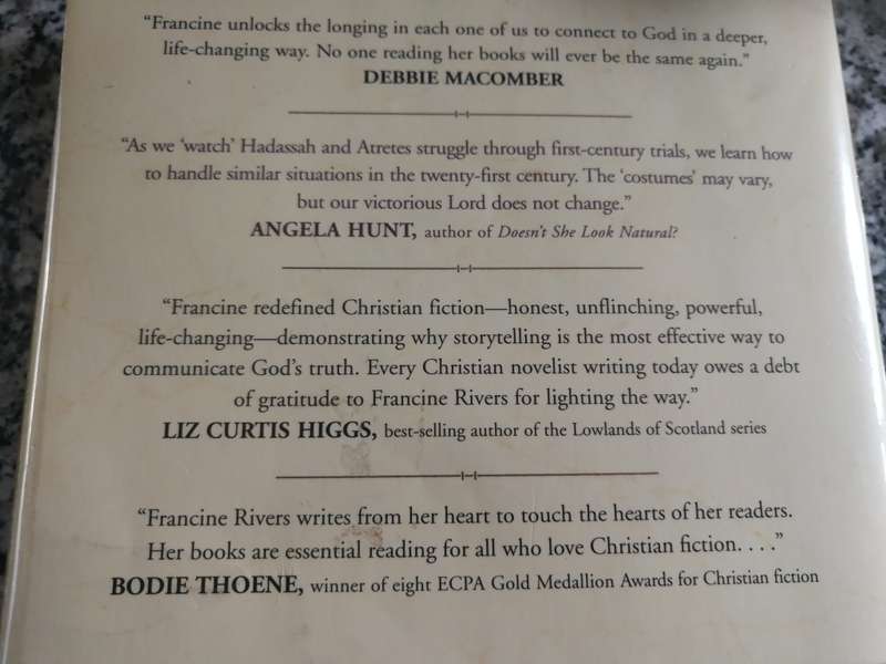 3 FRANCINE RIVERS  Books MARK of the LION SERIES  TRILOGY Books 1 2 and 3 ( complete )