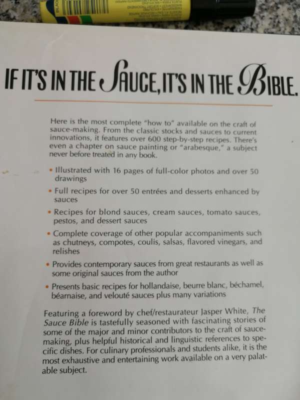 THE SAUCE BIBLE GUIDE TO THE SAUCIERS CRAFT DAVID PAUL LAROUSSE (  cooking recipes )