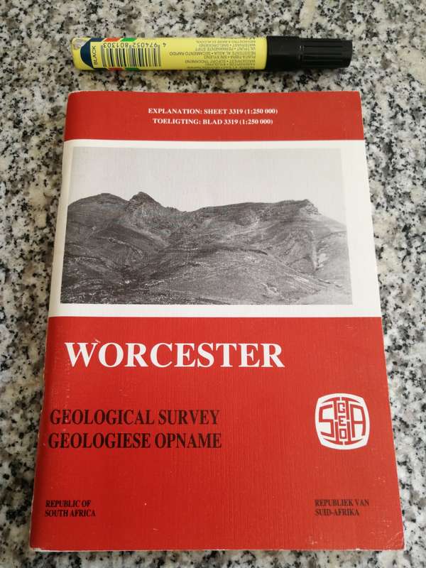 S. Africa WORCESTER GEOLOGICAL SURVEY EXPLANATION SHEET 3319 P G GRESSE J N THERON geology