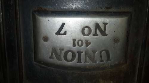 Union No. 7 coal stove door