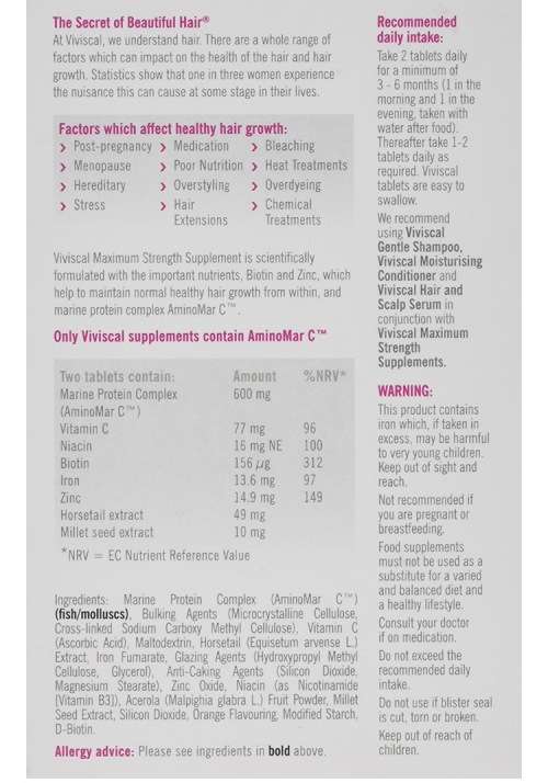 LIMITED TIME SALE Maximum Strength Hair Growth Supplements 3 Month Supply (180 tabs)