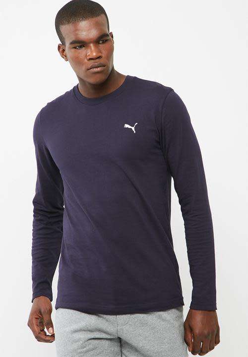 Puma Mens Navy Long Sleeve Tshirt Size L