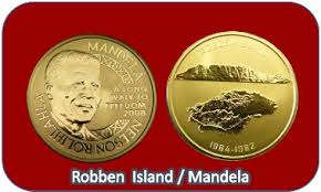 **Nelson Mandela Robben Island 1/2 ounce SOLID GOLD
