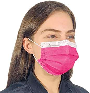 3ply Hot Pink Masks box of 50