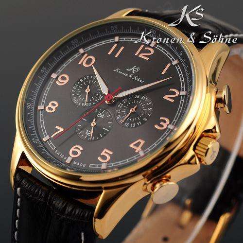 Kronen & Sohne Classic Stylish Automatic Watch 100% original