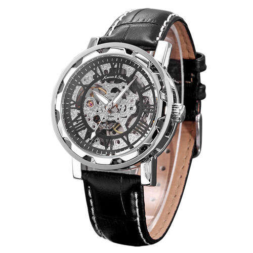 Kronen & Sohne Stylish skeleton Watch 100% original Mechanical Automatic