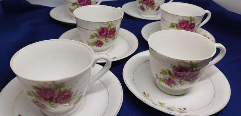 Small porcelain teacups