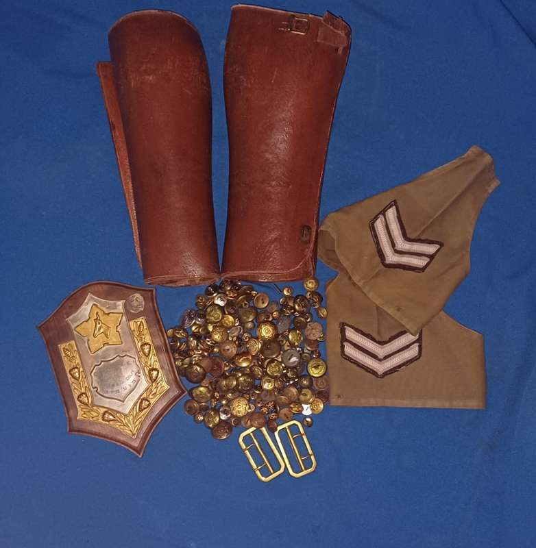 Leather camaste, and other items