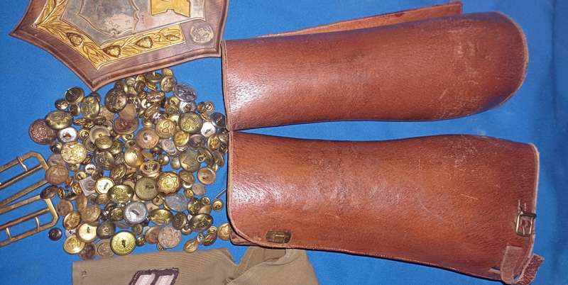 Leather camaste, and other items