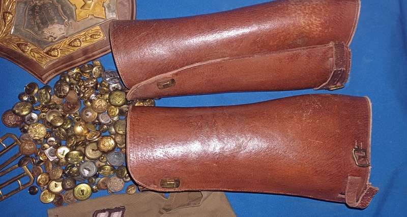 Leather camaste, and other items