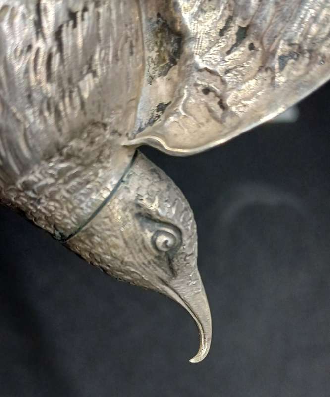 Silver  hummingbird  salt shaker 82 g