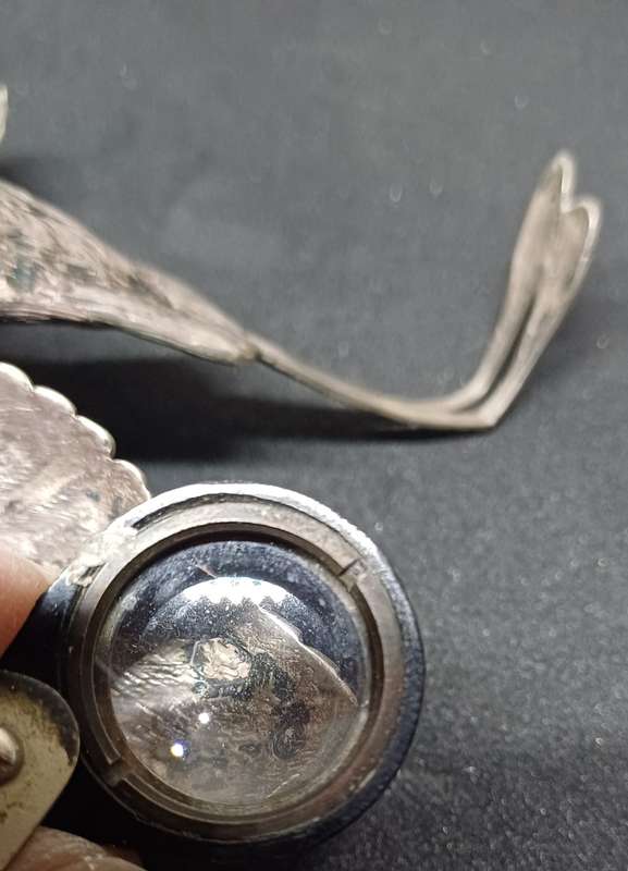 Silver  hummingbird  salt shaker 82 g