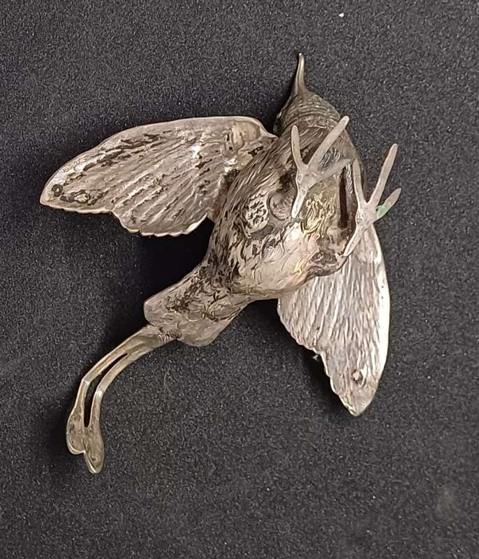 Silver  hummingbird  salt shaker 82 g
