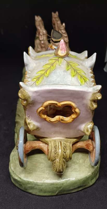 STUNNING PORCELAIN HORSE CARRIAGE
