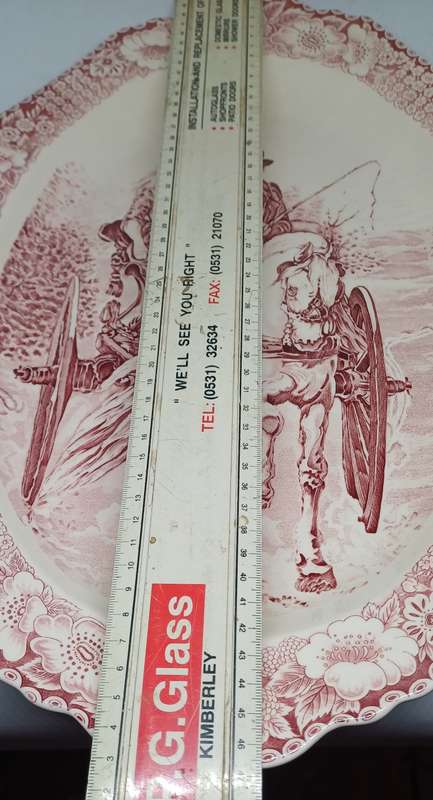 PINK DELFT LARGE PLATTER PLATE