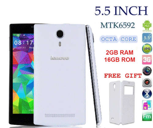 Smart Phone Android 4.4.3 MTK6592 Octa Core 2G RAM 16G ROM 5.5' 1920x1080 8MP Dual sim 3G