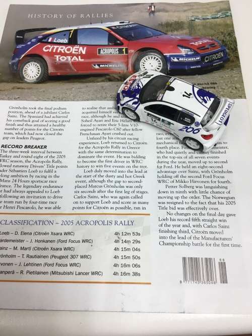 Rally car collection no 68 Peugeot 206