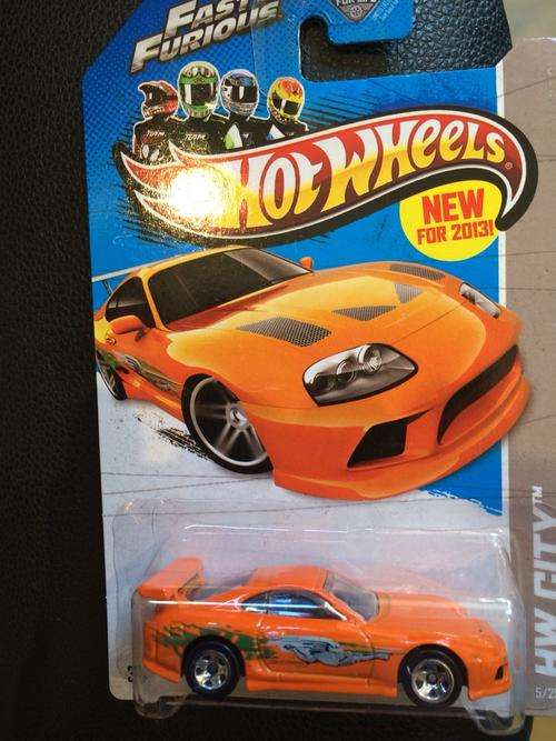 Hot wheels fast and furious Toyota. Long card