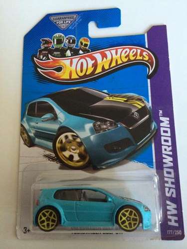 Hot wheels long card golf gti