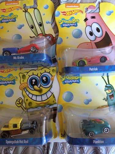 Hot wheels spongebob lot of 4