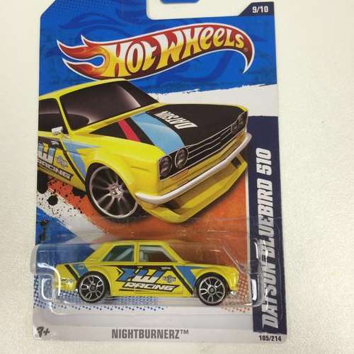 Hot wheels Datsun bluebird 510 yellow