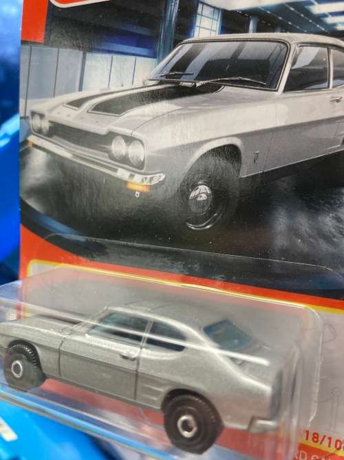 Matchbox 1970 Ford Capri long card