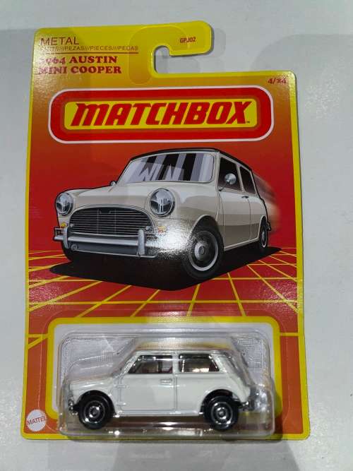 Matchbox Mini Cooper long card import