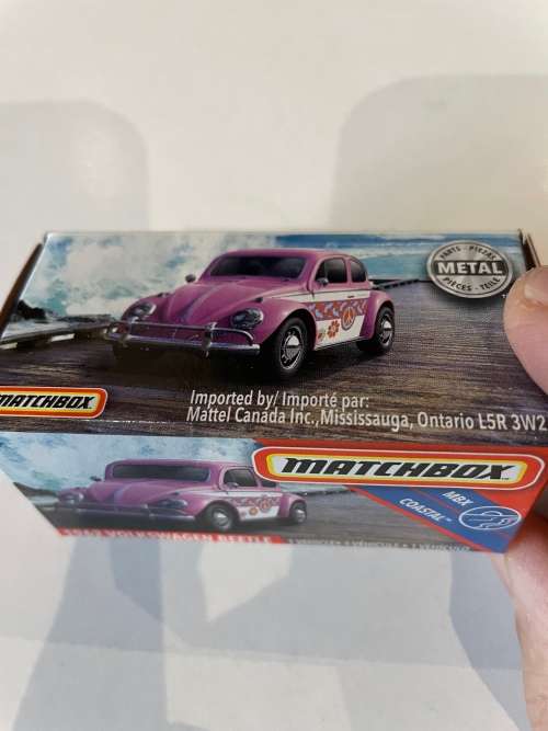 Hot Wheels boxed Volkswagen Beetle pink