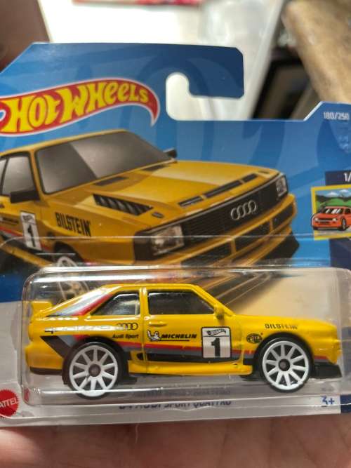 Hot wheels Audi Quattro yellow