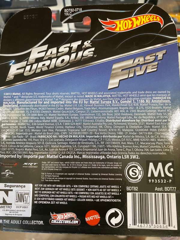 Hot wheels Retro Fast and Furious Dodge
